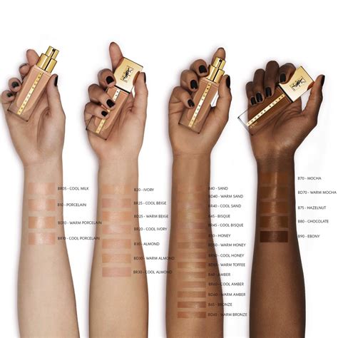 touche éclat le teint ysl|touche eclat colour chart.